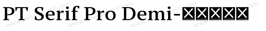 PT Serif Pro Demi字体转换